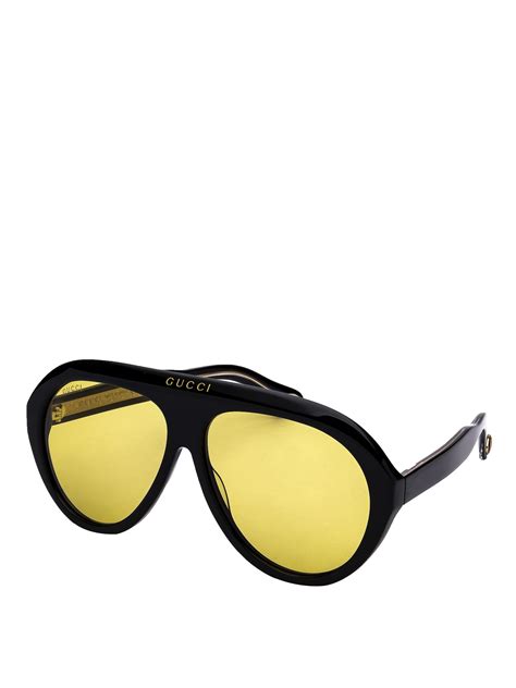 gucci yellow lens glasses|gucci sunglasses with yellow lenses.